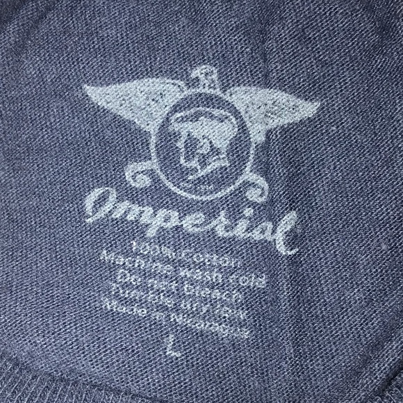 Imperial Long sleeve navy tee - Picture 3 of 4